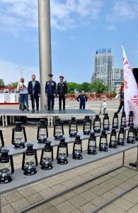 Огонь Победы передан в Тбилисский район!