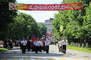 В Тбилисском районе с самого утра проходят праздничные мероприятия, посвященные Дню Победы. 