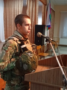 Встреча школьников старших классов с участником СВО