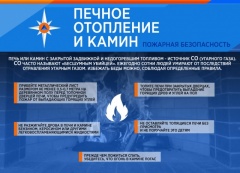 Помните о необходимости соблюдения мер предосторожности при использовании печного отопления