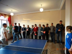 Турнир по настольному теннису прошел в Тбилисской