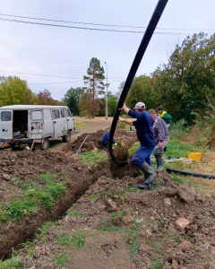 Провели ремонт водопровода в станице Ловлинской