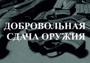 О добровольной сдаче оружия и боеприпасов