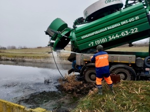 В Тбилисском районе завершены работы по очистке распределительных насосных станций системы канализования