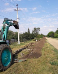 По заявке председателя КТОС Додока Т.А проводятся  работы по замене водопроводных сетей