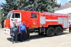 Тбилисскому району подарили пожарную машину