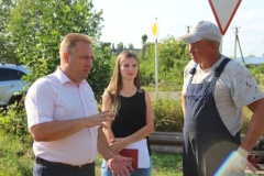 Глава района посетил хутор Песчаный