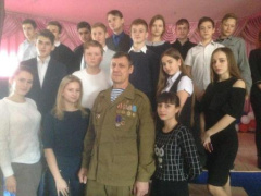 Пятую школу посетил участник боевых действий в Афганистане