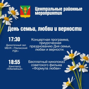 8 июля — День семьи, любви и верности!