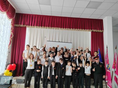 Сегодня 10 февраля 2023 года в казачьей школе № 4 состоялась торжественная церемония открытия Российского движения детей и молодежи «Движение первых»