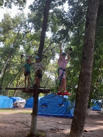 Посещение веревочного парка