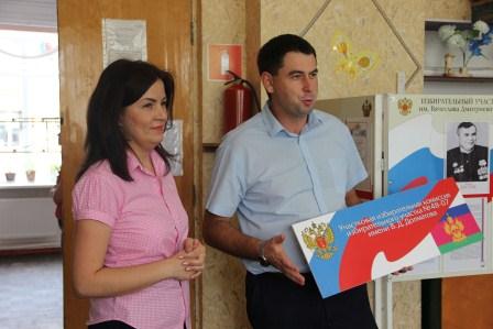 Открытие избирательного участка № 4807 имени Вячеслава Дмитриевича Долматова