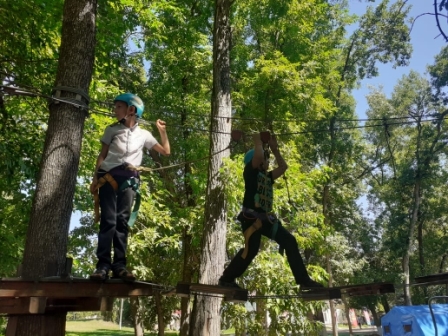 Посещение веревочного парка