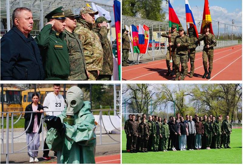 В рамках Дня призывника в Тбилисском районе прошла «Зарница»