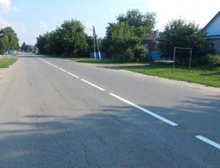 В Тбилисской обновляют дорожную разметку