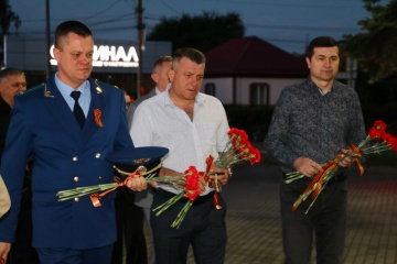 В Тбилисском районе зажглись «Свечи памяти»