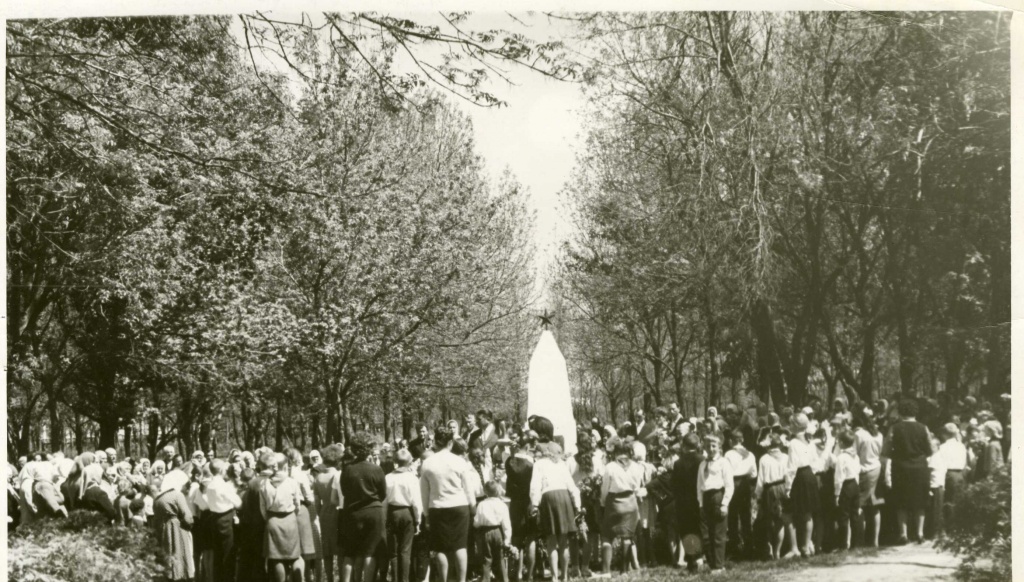 Митинг у братской могилы, 1975 год