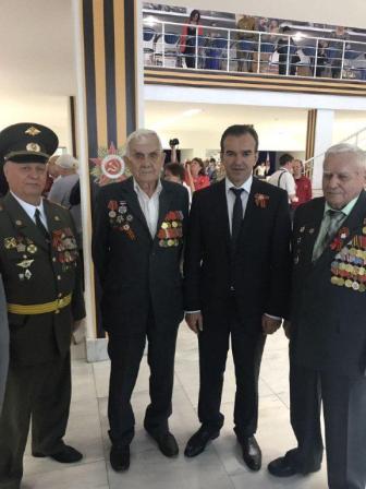 Ветераны Тбилисского района посетили торжественное мероприятие, посвященное 72-й годовщине Победы в Великой Отечественной войне