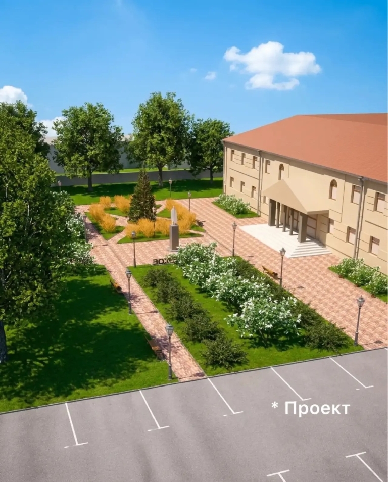 В станице Геймановской началось благоустройство сквера
