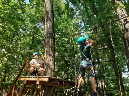 Посещение веревочного парка