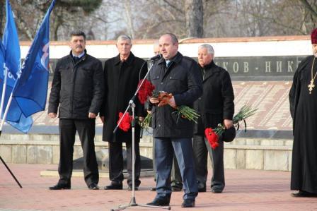 Память погибших в Чечне почтили в Тбилисском районе