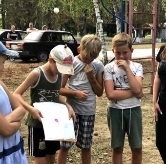 Светлана Зиненко 26 августа 2019 года провела тематическую игровую программу для детей