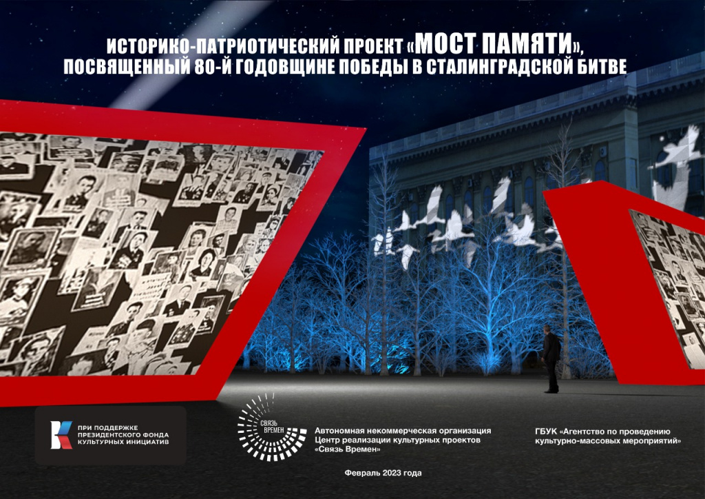 ИСТОРИКО-ПАТРИОТИЧЕСКИЙ ПРОЕКТ "МОСТ ПАМЯТИ", ПРИУРОЧЕННЫЙ К 80-ЛЕТИЮ ПОБЕДЫ В СТАЛИНГРАДСКОЙ БИТВЕ