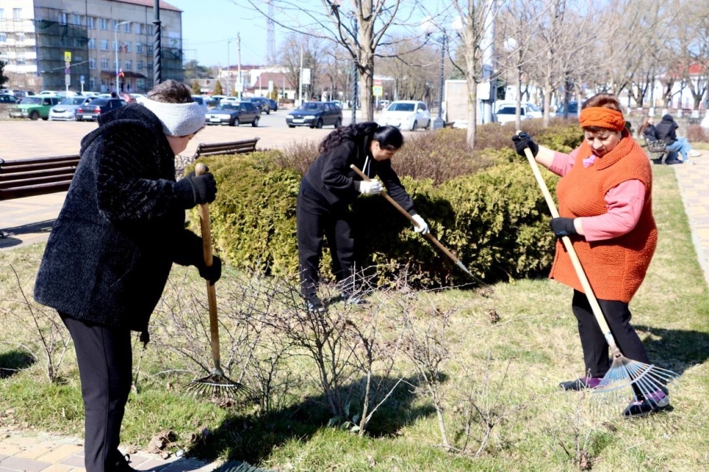 В Тбилисском районе прошёл субботник!