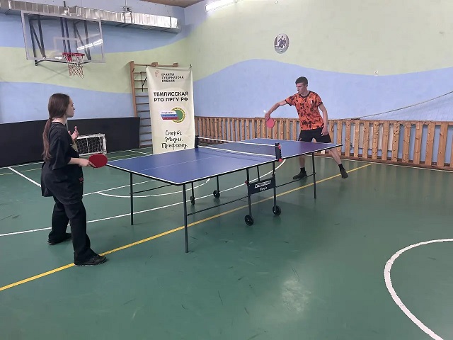 Состоялись тренировки по настольному теннису