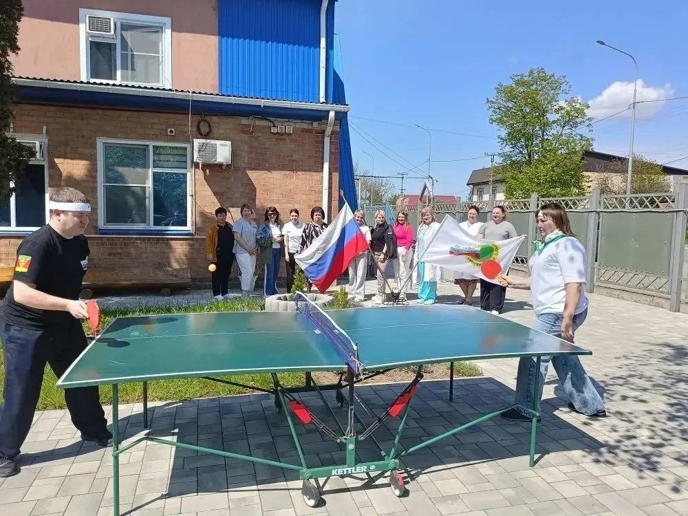 В Тбилисском районе прошла тренировка по настольному теннису