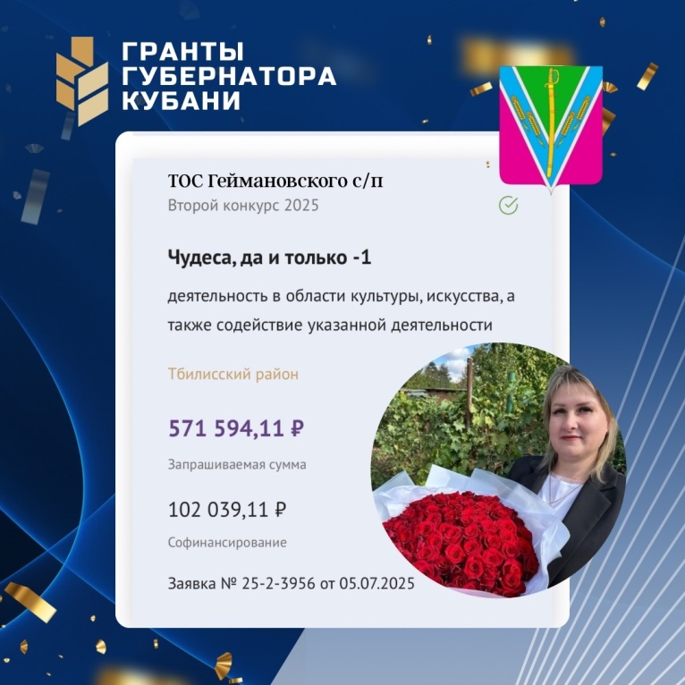 Социальные инициативы Тбилисского района получили грантовую поддержку!