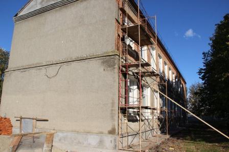 Строительные работы в ванновской школе идут полным ходом