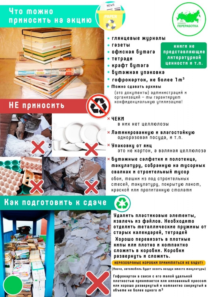В Тбилисской пройдет экомарафон «Сдай макулатуру — спаси дерево»