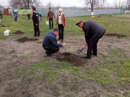 В Тбилисском районе состоялась экологическая акция «Посади дерево»