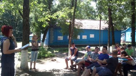 Для ребят из лагеря «Ласточка» провели час исторической памяти «Боевое имя Кубани»