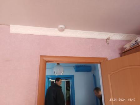 Установка автономных дымовых пожарных извещателей 