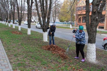 В Тбилисской продолжаются работы по благоустройству территории
